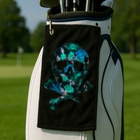 Cool Summer Graphic Skull Golf Towel