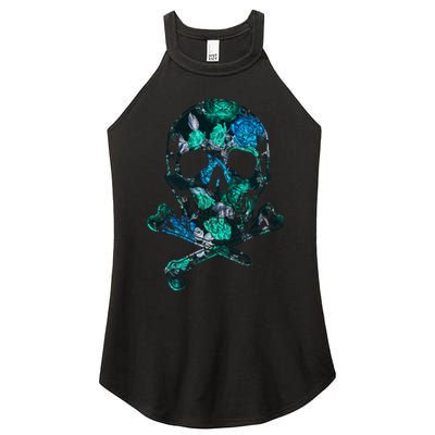 Cool Summer Graphic Skull Women's Perfect Tri Rocker Tank