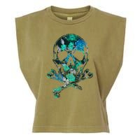 Cool Summer Graphic Skull Garment-Dyed Women's Muscle Tee