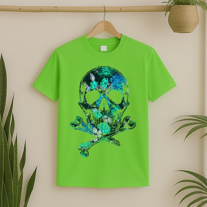 Cool Summer Graphic Skull T-Shirt