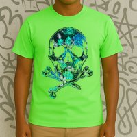 Cool Summer Graphic Skull T-Shirt