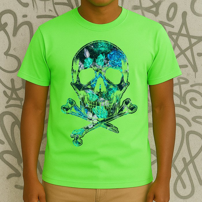 Cool Summer Graphic Skull T-Shirt