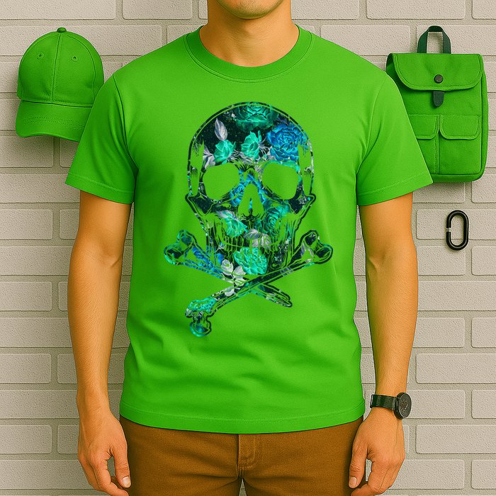 Cool Summer Graphic Skull T-Shirt