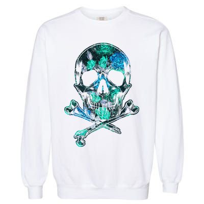 Cool Summer Graphic Skull Garment-Dyed Sweatshirt