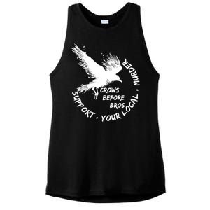 Cool Support Your Local Murder Crows Before Bros Ladies PosiCharge Tri-Blend Wicking Tank