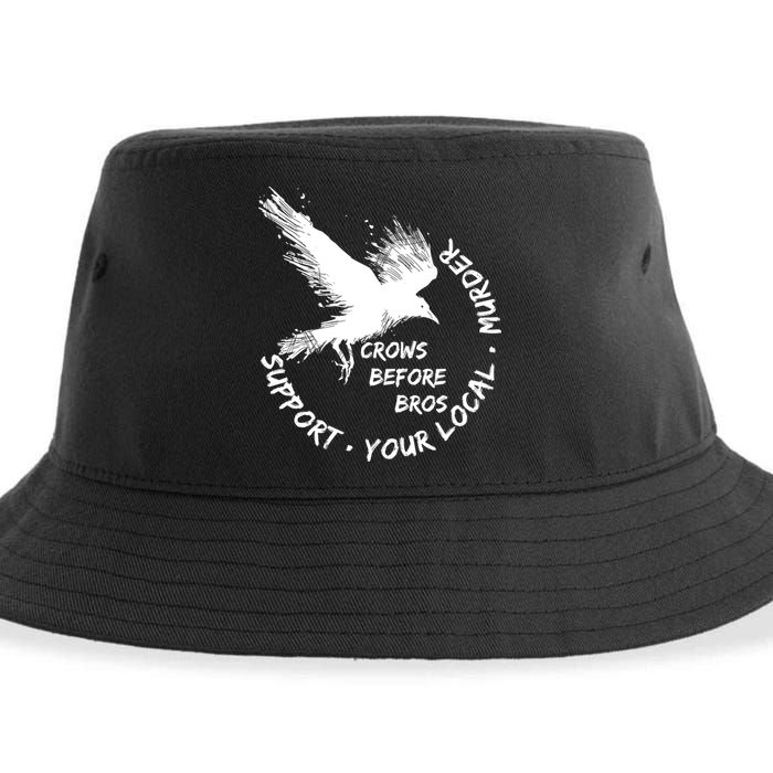 Cool Support Your Local Murder Crows Before Bros Sustainable Bucket Hat