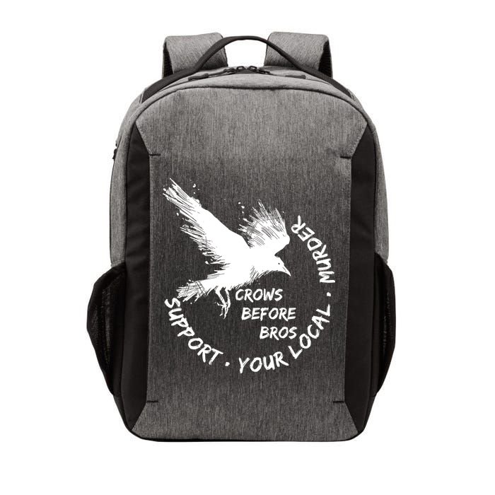 Cool Support Your Local Murder Crows Before Bros Vector Backpack