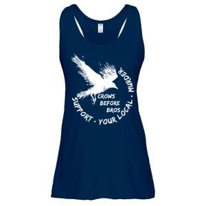 Cool Support Your Local Murder Crows Before Bros Ladies Essential Flowy Tank