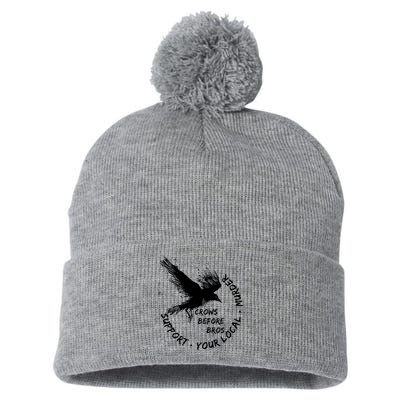 Cool Support Your Local Murder Crows Before Bros Pom Pom 12in Knit Beanie