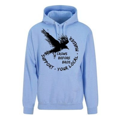 Cool Support Your Local Murder Crows Before Bros Unisex Surf Hoodie