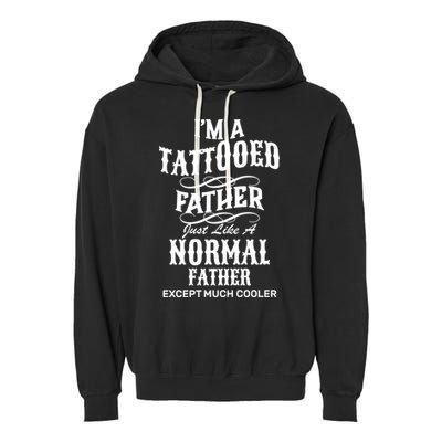 Cool Tattooed Father Garment-Dyed Fleece Hoodie