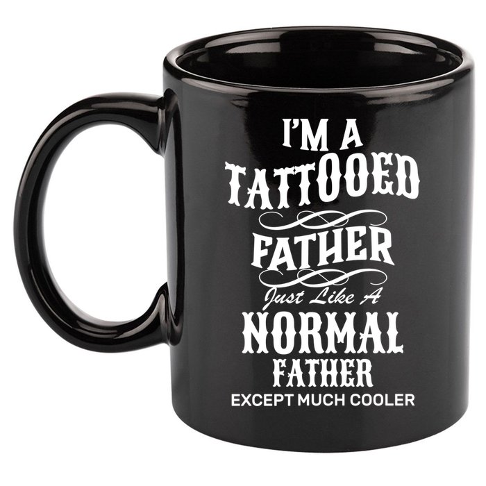 Cool Tattooed Father 11oz C Handle Ceramic Mug