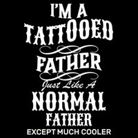 Cool Tattooed Father Poster