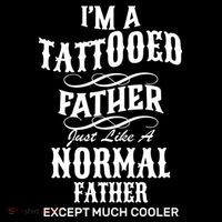 Cool Tattooed Father Baby Bodysuit