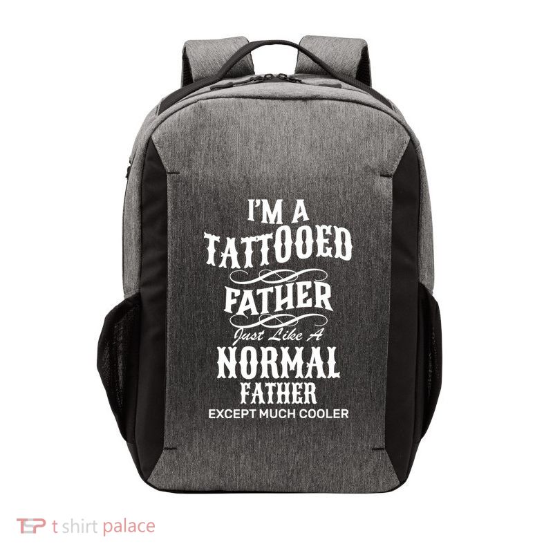 Cool Tattooed Father Vector Backpack