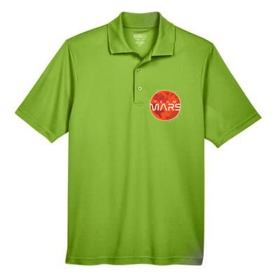 Cool Team Mars Planet Space Logo Men's Origin Performance Piqué Polo