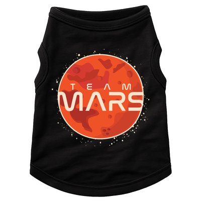 Cool Team Mars Planet Space Logo Doggie Tank