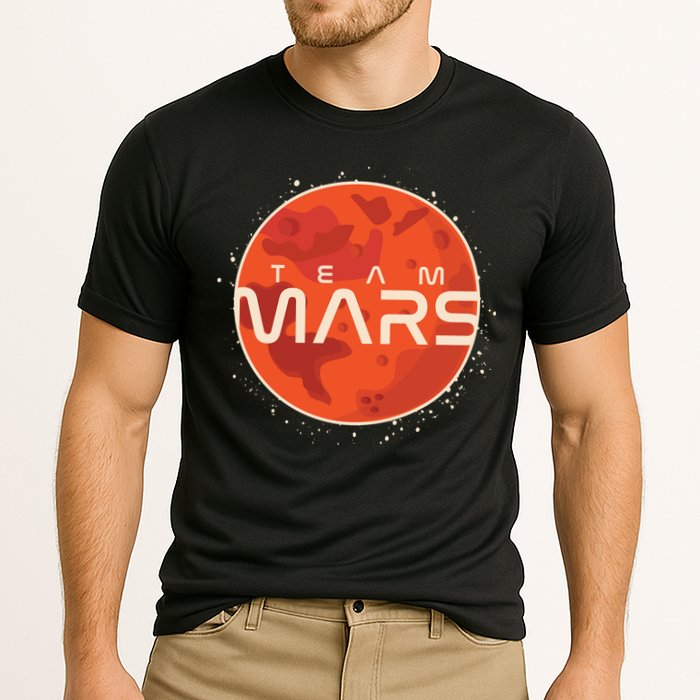 Cool Team Mars Planet Space Logo Performance Shirt