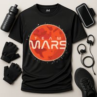 Cool Team Mars Planet Space Logo Performance Shirt