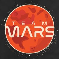 Cool Team Mars Planet Space Logo Large Microfiber Waffle Golf Towel