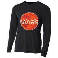 Cool Team Mars Planet Space Logo Cooling Performance Long Sleeve Crew