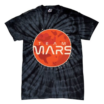 Cool Team Mars Planet Space Logo Tie-Dye T-Shirt