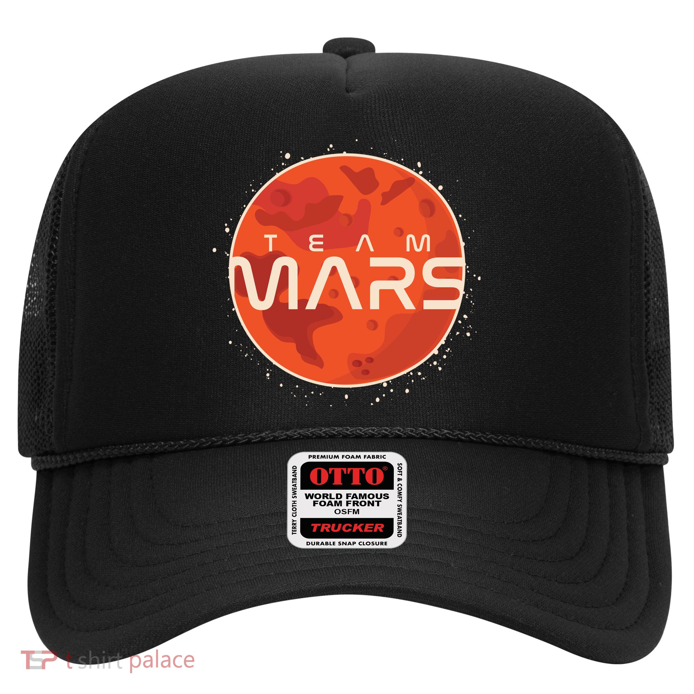 Cool Team Mars Planet Space Logo Trucker Hat