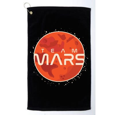 Cool Team Mars Planet Space Logo Golf Towel