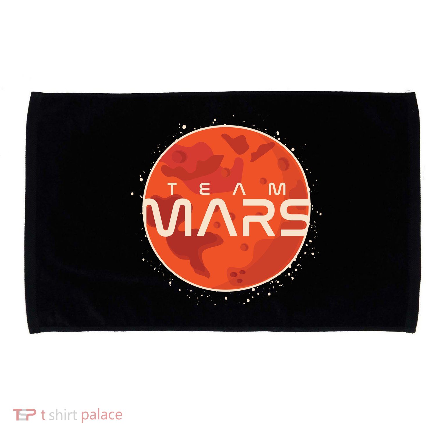 Cool Team Mars Planet Space Logo Microfiber Hand Towel