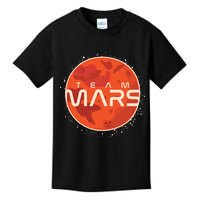 Cool Team Mars Planet Space Logo Kids T-Shirt