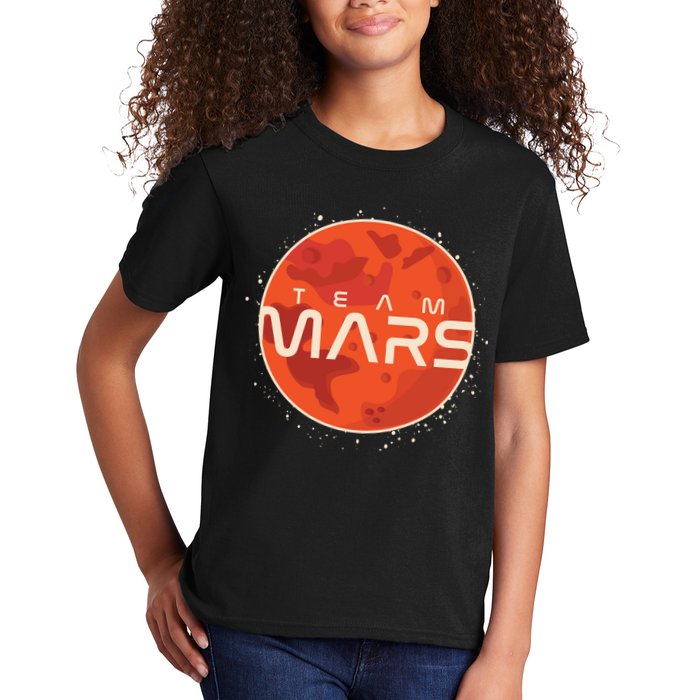 Cool Team Mars Planet Space Logo Kids T-Shirt