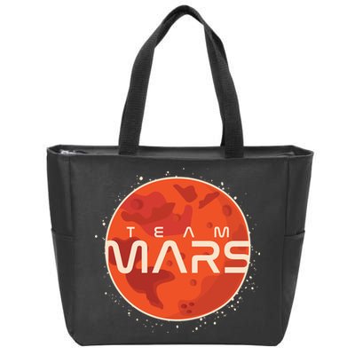 Cool Team Mars Planet Space Logo Zip Tote Bag
