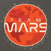 Cool Team Mars Planet Space Logo Cotton Canvas Backpack