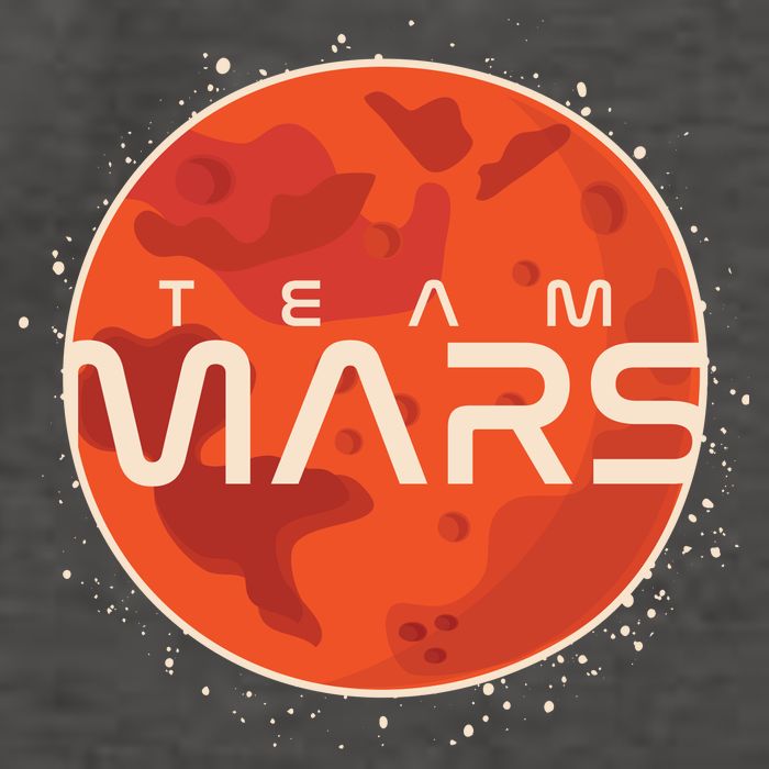 Cool Team Mars Planet Space Logo Vector Backpack