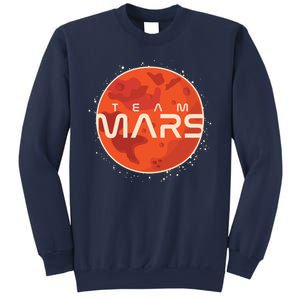 Cool Team Mars Planet Space Logo Sweatshirt