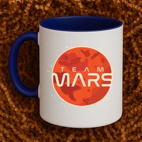 Cool Team Mars Planet Space Logo Mug