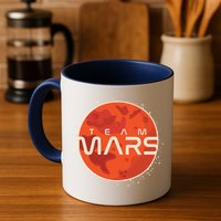 Cool Team Mars Planet Space Logo Mug