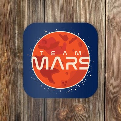 Cool Team Mars Planet Space Logo Coaster