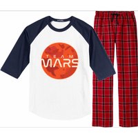 Cool Team Mars Planet Space Logo Raglan Sleeve Pajama Set