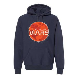 Cool Team Mars Planet Space Logo Premium Hoodie