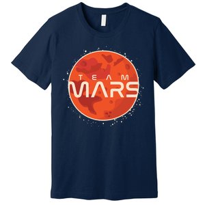 Cool Team Mars Planet Space Logo Premium T-Shirt