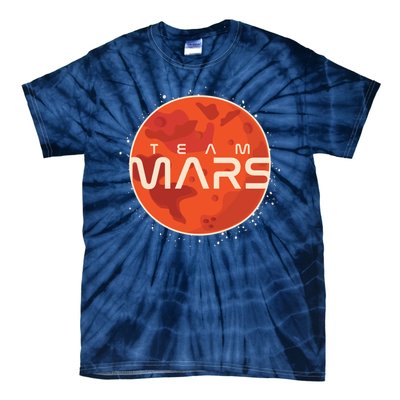 Cool Team Mars Planet Space Logo Tie-Dye T-Shirt