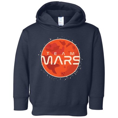 Cool Team Mars Planet Space Logo Toddler Hoodie