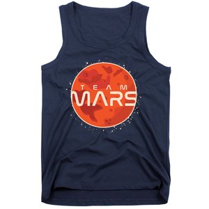 Cool Team Mars Planet Space Logo Tank Top