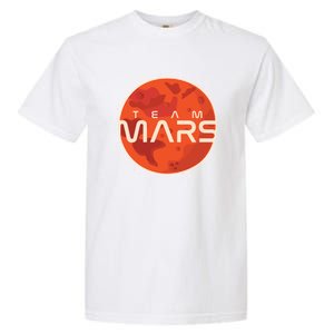 Cool Team Mars Planet Space Logo Garment-Dyed Heavyweight T-Shirt