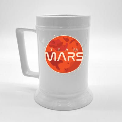 Cool Team Mars Planet Space Logo Beer Stein