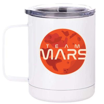 Cool Team Mars Planet Space Logo 12 oz Stainless Steel Tumbler Cup