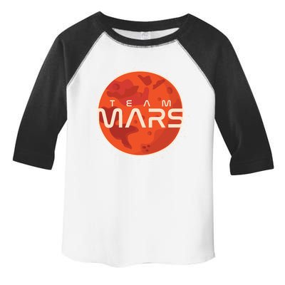 Cool Team Mars Planet Space Logo Toddler Fine Jersey T-Shirt