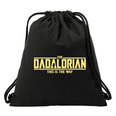 Cool The Dadalorian This Is The Way Drawstring Bag