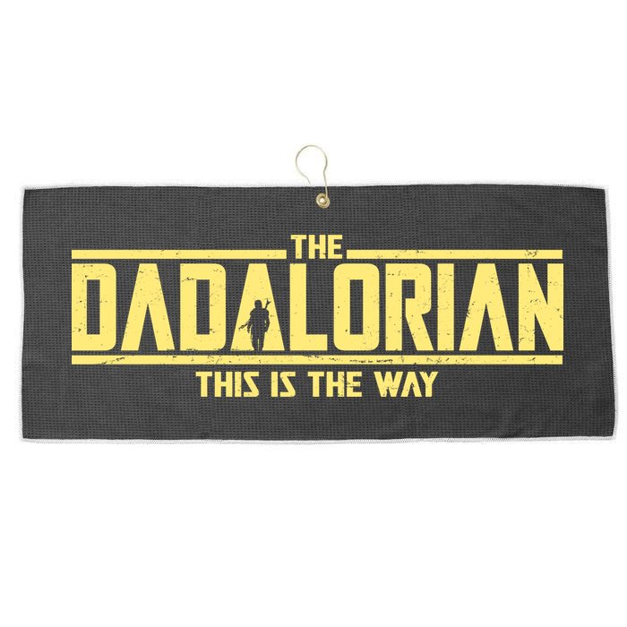 Cool The Dadalorian This Is The Way Large Microfiber Waffle Golf Towel